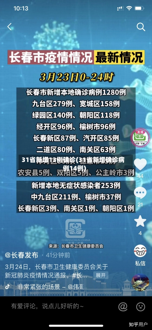 31省新增13例确诊(31省新增确诊病例14例)-第1张图片