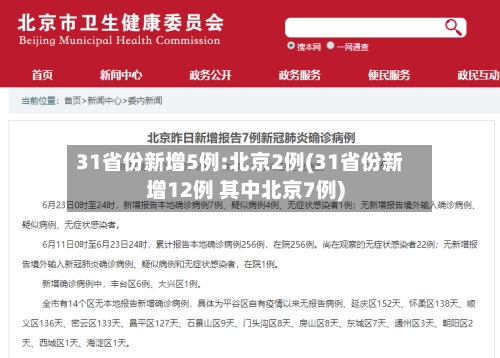 31省份新增5例:北京2例(31省份新增12例 其中北京7例)-第1张图片