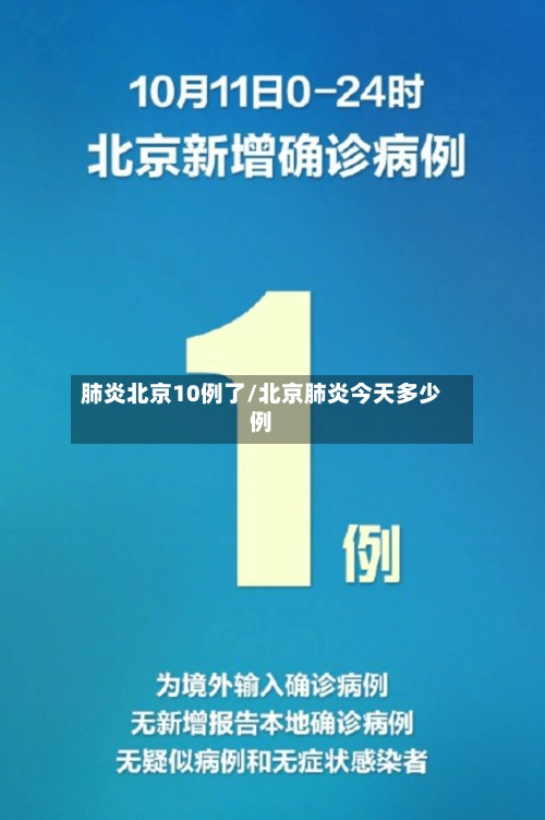 肺炎北京10例了/北京肺炎今天多少例-第1张图片