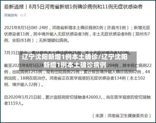 辽宁沈阳新增1例本土确诊/辽宁沈阳新增1例本土确诊病例-第2张图片