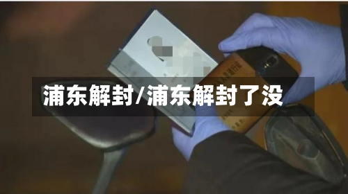 浦东解封/浦东解封了没-第3张图片