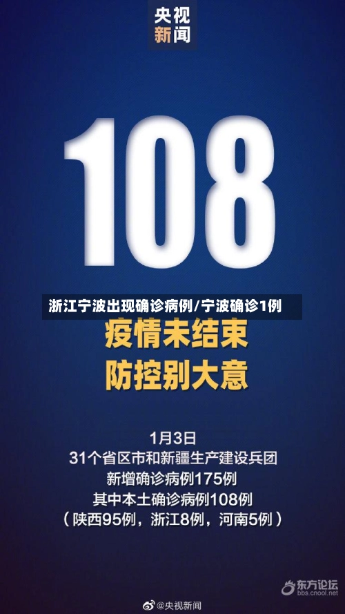 浙江宁波出现确诊病例/宁波确诊1例-第1张图片