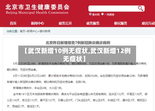 【武汉新增10例无症状,武汉新增12例无症状】-第1张图片