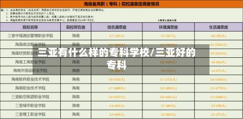 三亚有什么样的专科学校/三亚好的专科-第2张图片
