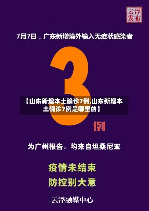 【山东新增本土确诊7例,山东新增本土确诊7例是哪里的】-第1张图片