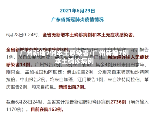 广州新增7例本土感染者/广州新增7例本土确诊病例-第1张图片