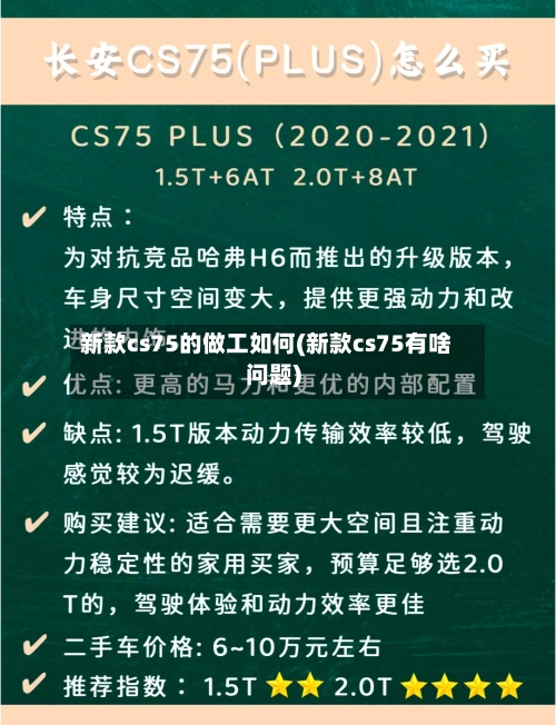 新款cs75的做工如何(新款cs75有啥问题)-第3张图片