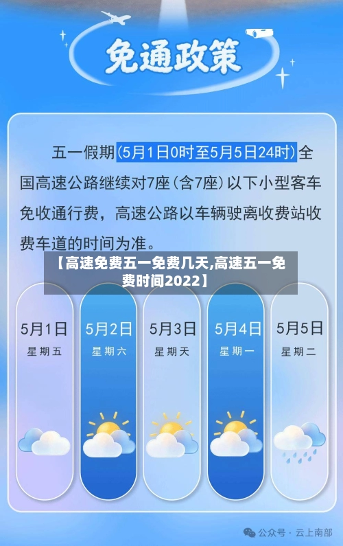 【高速免费五一免费几天,高速五一免费时间2022】-第1张图片