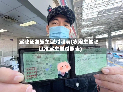 驾驶证准驾车型对照表(农用车驾驶证准驾车型对照表)-第1张图片