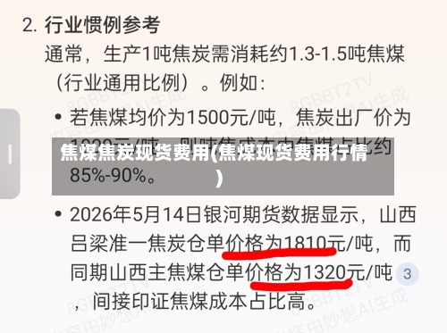 焦煤焦炭现货费用(焦煤现货费用行情)-第1张图片