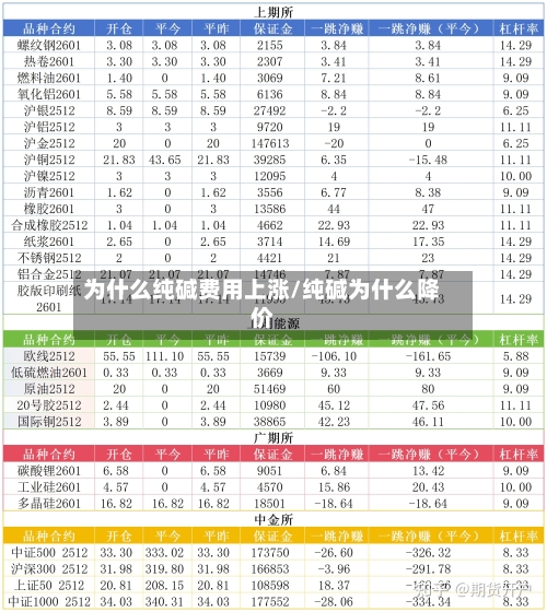 为什么纯碱费用上涨/纯碱为什么降价-第3张图片