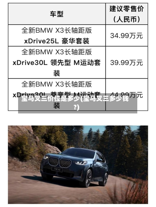 宝马叉三价位是多少(宝马叉三多少钱?)-第2张图片