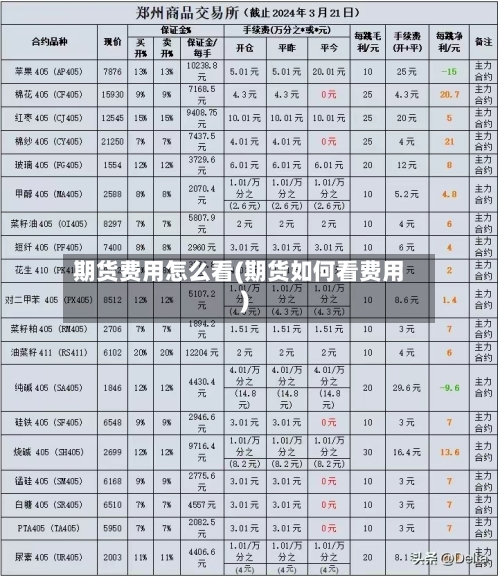 期货费用怎么看(期货如何看费用)-第1张图片