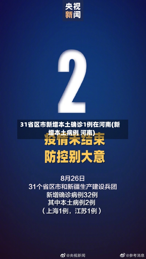31省区市新增本土确诊1例在河南(新增本土病例 河南)-第1张图片