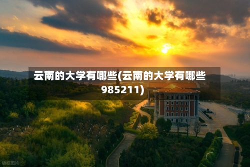 云南的大学有哪些(云南的大学有哪些985211)-第1张图片